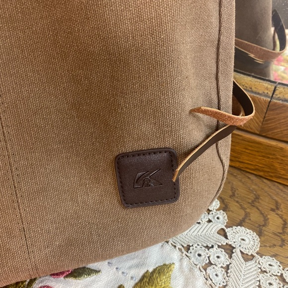 NWOT K2 hobo bag in brown with brown leather handle - Picture 2 of 8